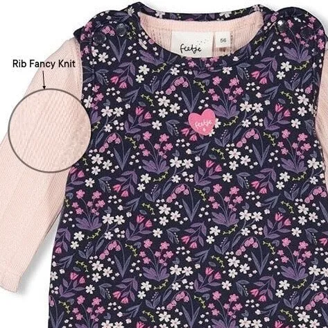 MIDNIGHT FLOWERS	2-Piece Allover Print Footed  Romper