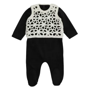 Miss Mini Crochet Shabbos Romper - Girls