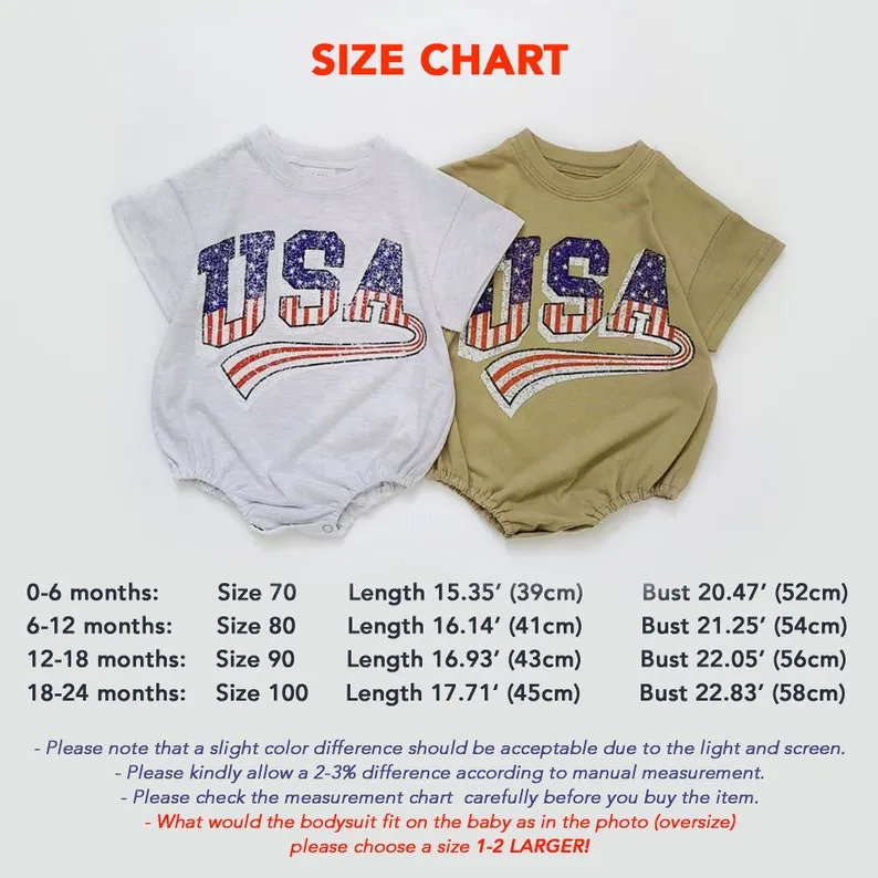 My First Independence Day Romper for Baby Boys and Girls, Oversized Jumpsuit for Newborn and Toddler