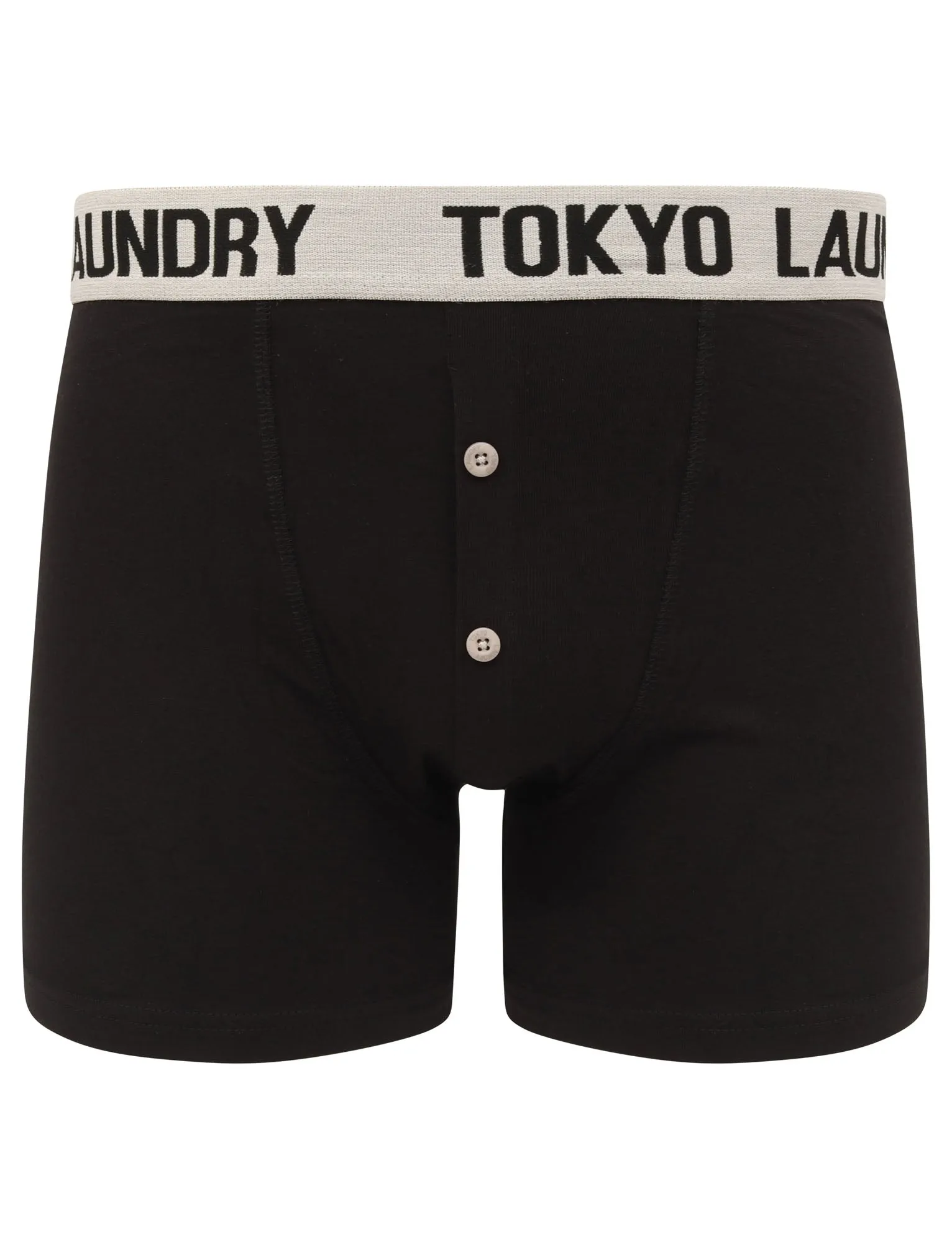 Nelson 2 (2 Pack) Boxer Shorts Set in Light Grey Marl / Bright Green- Tokyo Laundry