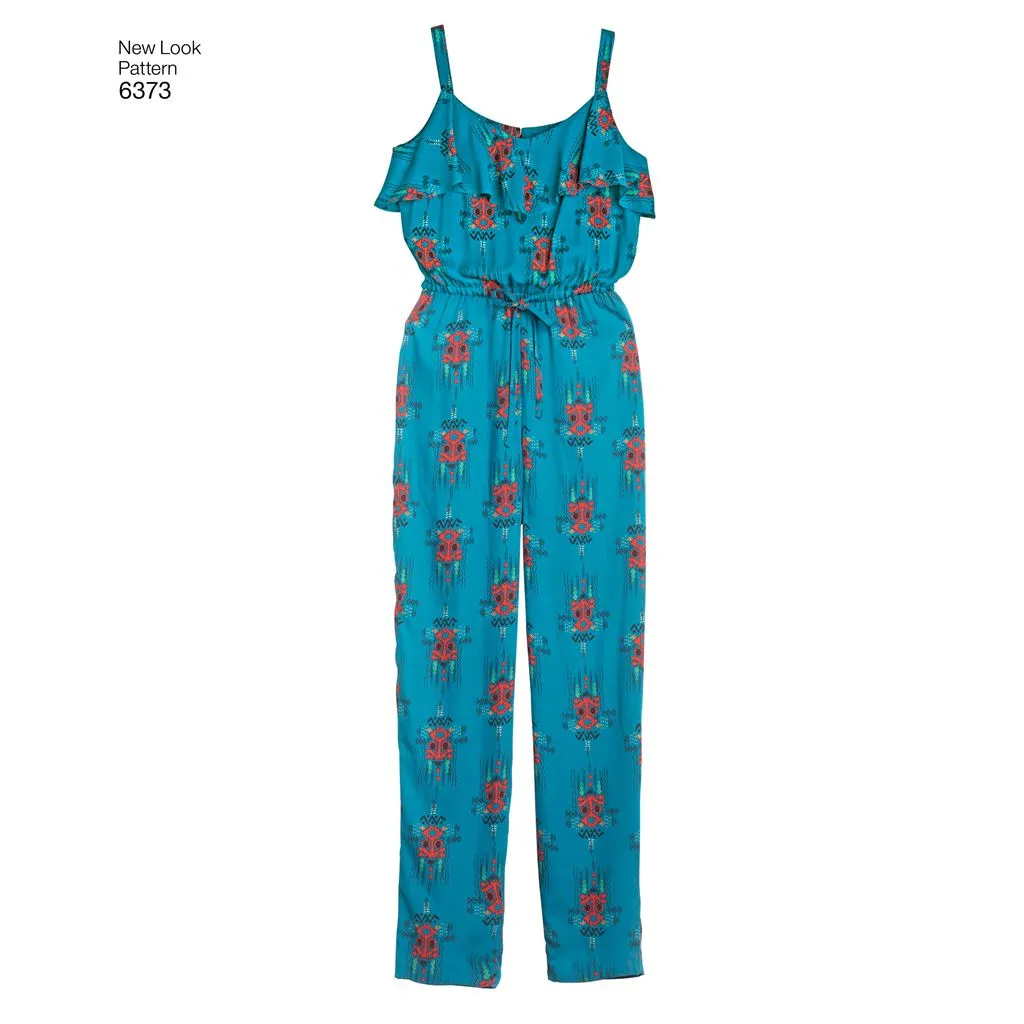 New Look Pattern 6373 Misses' Jumpsuit or Romper and Dresses