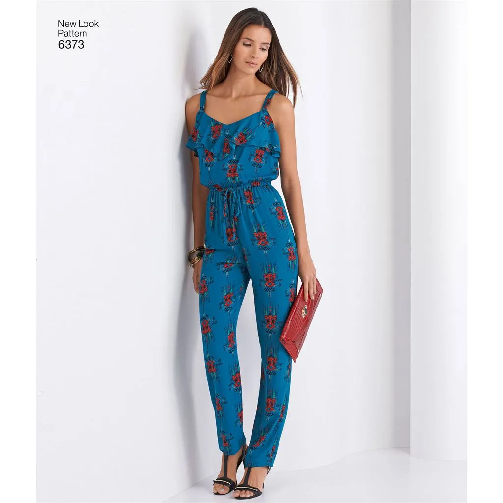 New Look Pattern 6373 Misses' Jumpsuit or Romper and Dresses
