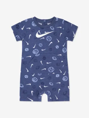 Nike Baby Boys Sportball Romper in Blue