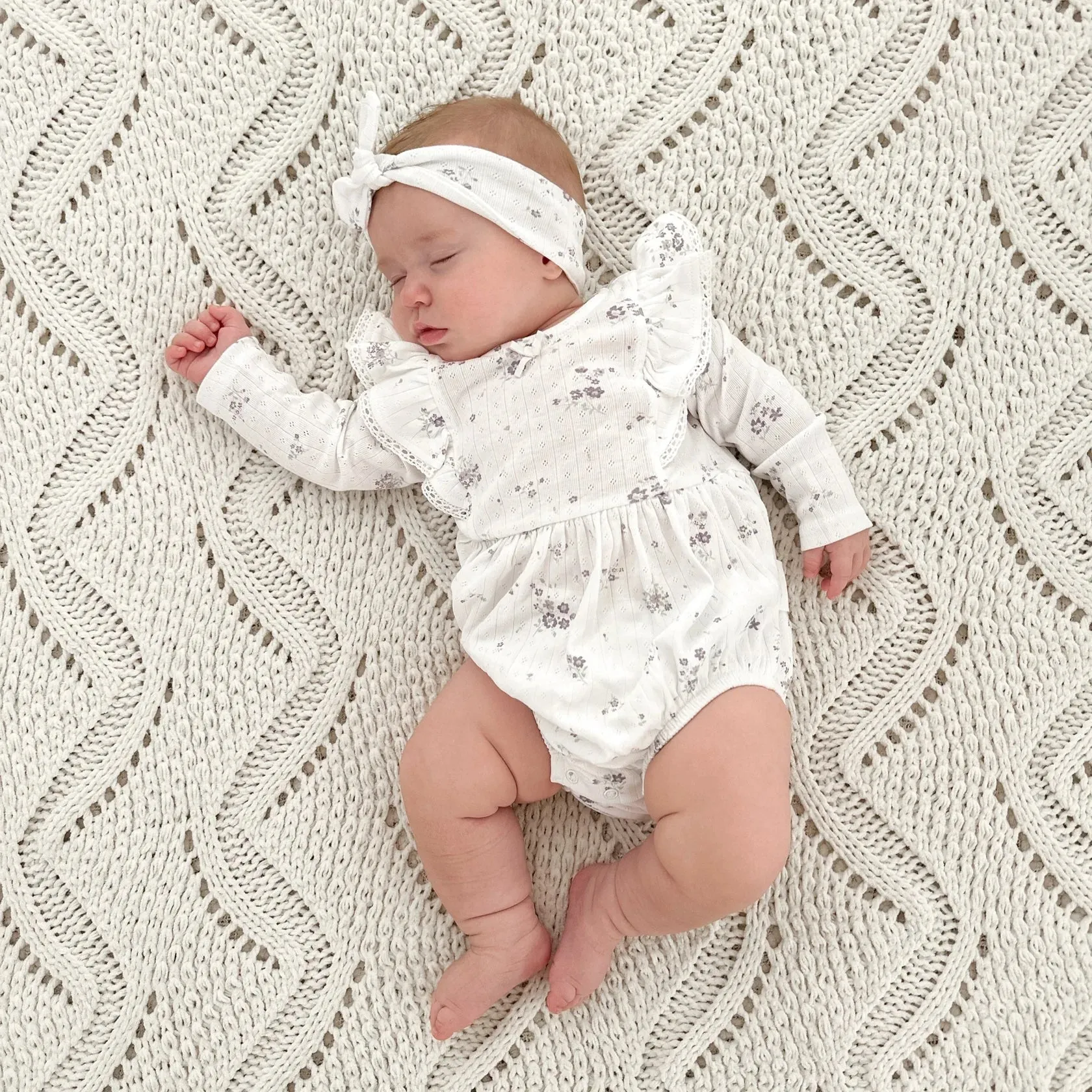 Organic Cotton Grace Bubble Romper | Floral