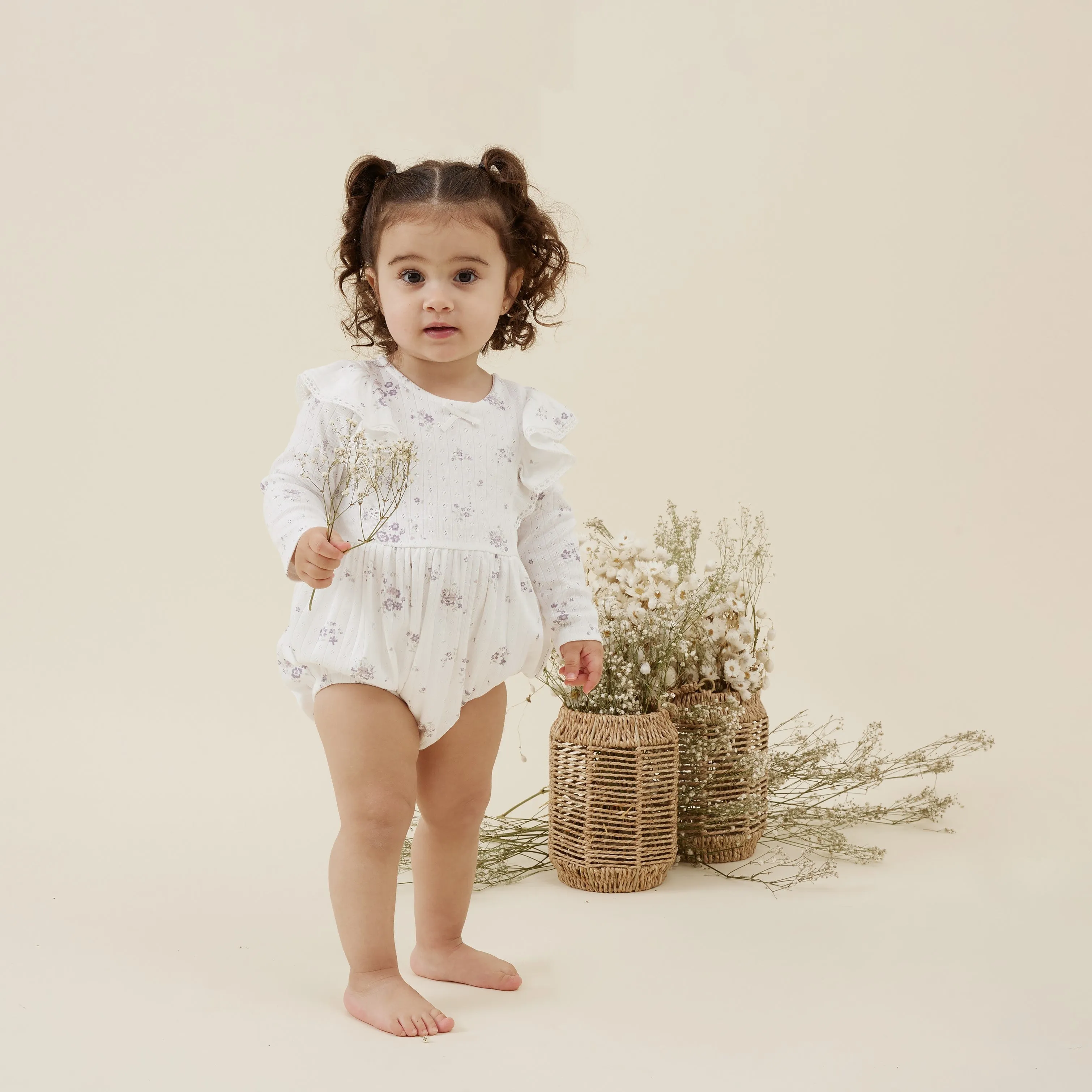 Organic Cotton Grace Bubble Romper | Floral