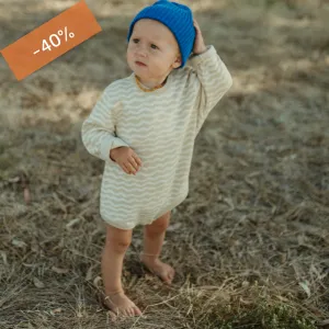 Organic Knit Romper - River