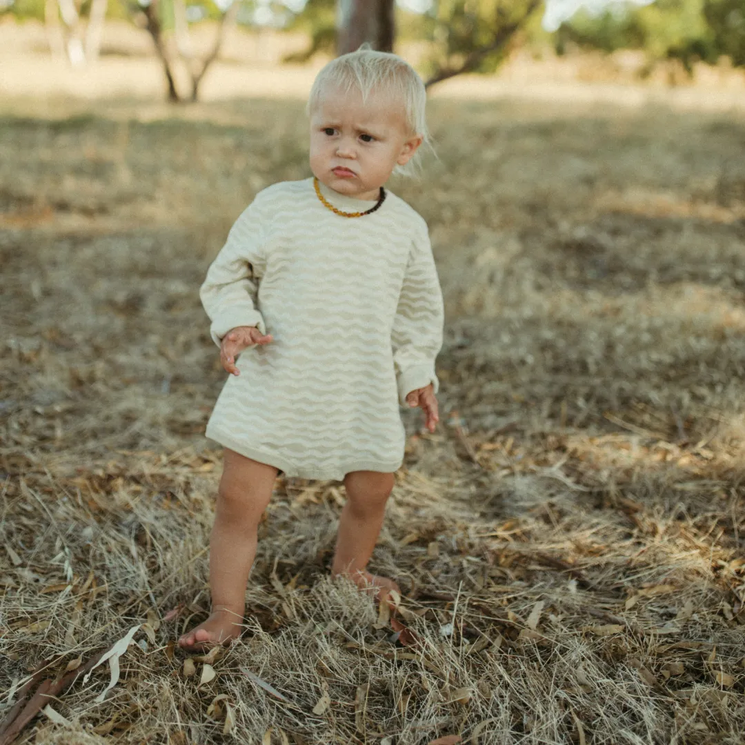 Organic Knit Romper - River