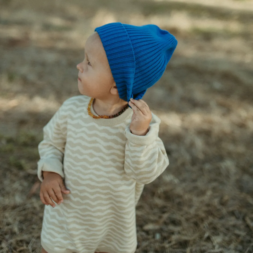 Organic Knit Romper - River