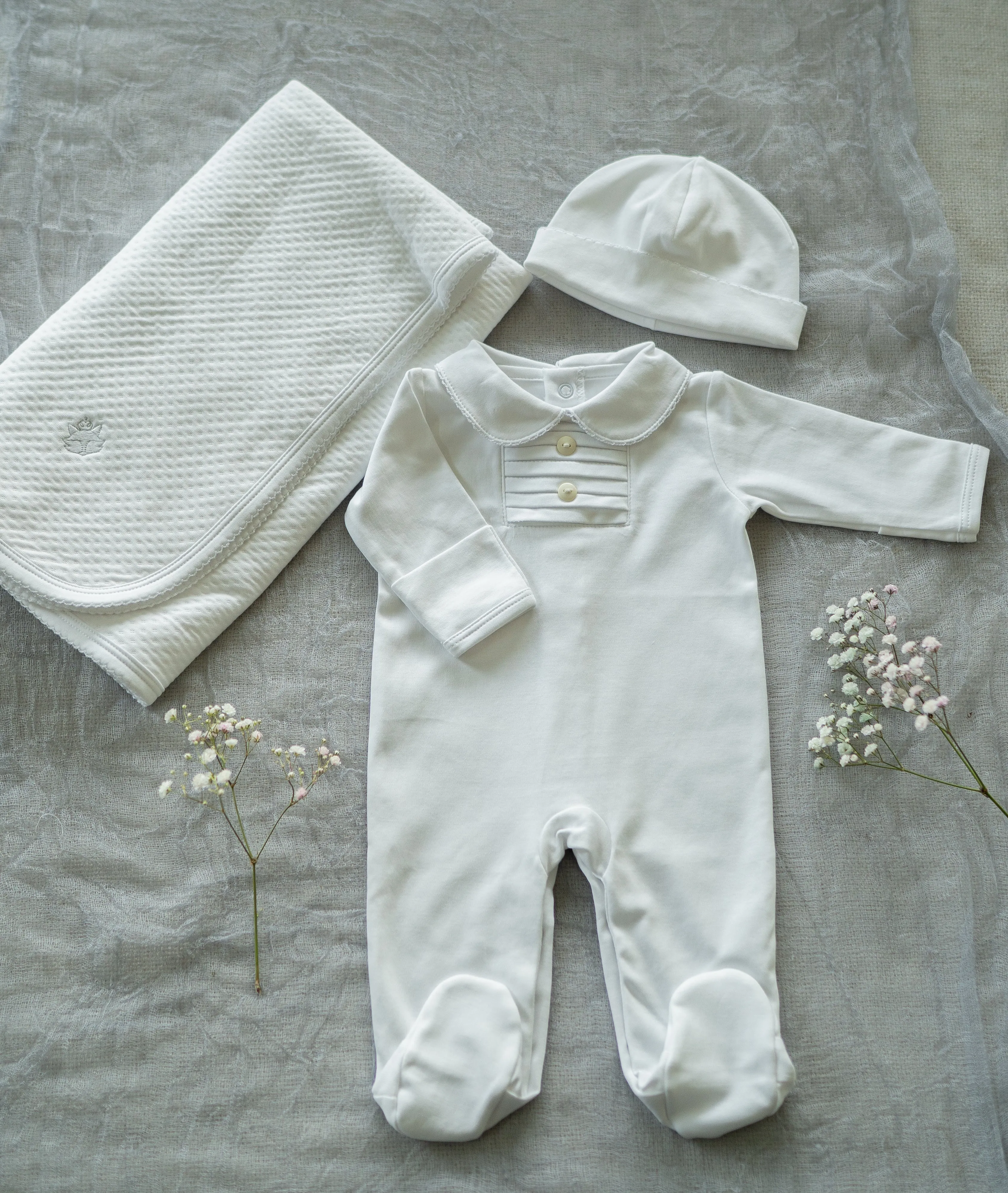 Pink Pima Cotton Baby Romper with Front Button Detail | Stylish Infant Outfit