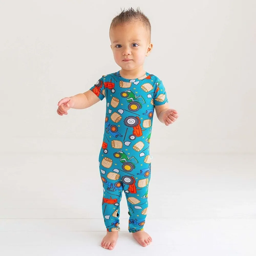 Posh Peanut Roberts Short Sleeve Romper