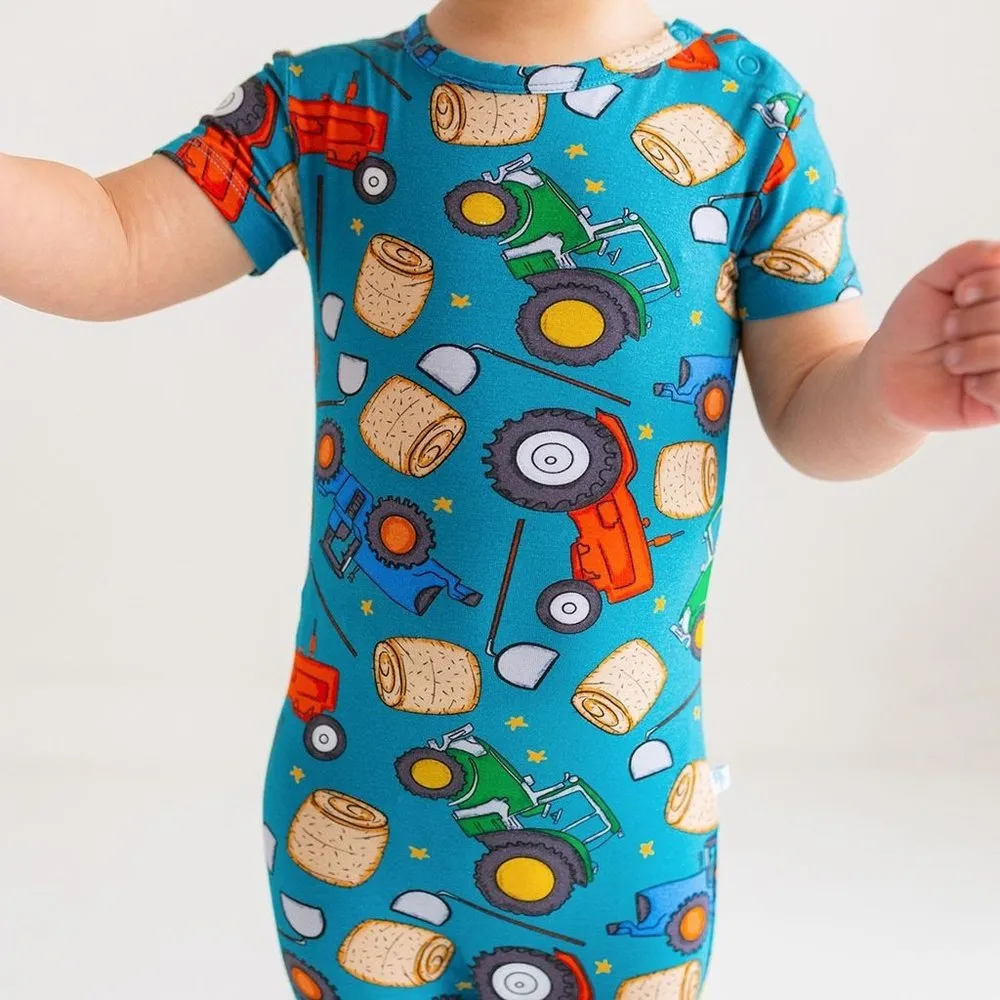 Posh Peanut Roberts Short Sleeve Romper