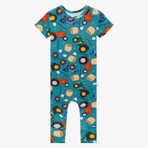 Posh Peanut Roberts Short Sleeve Romper