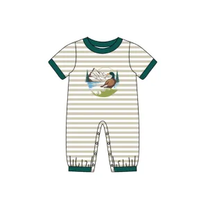 pre-order SR0553 baby boy wild duck short sleeve romper