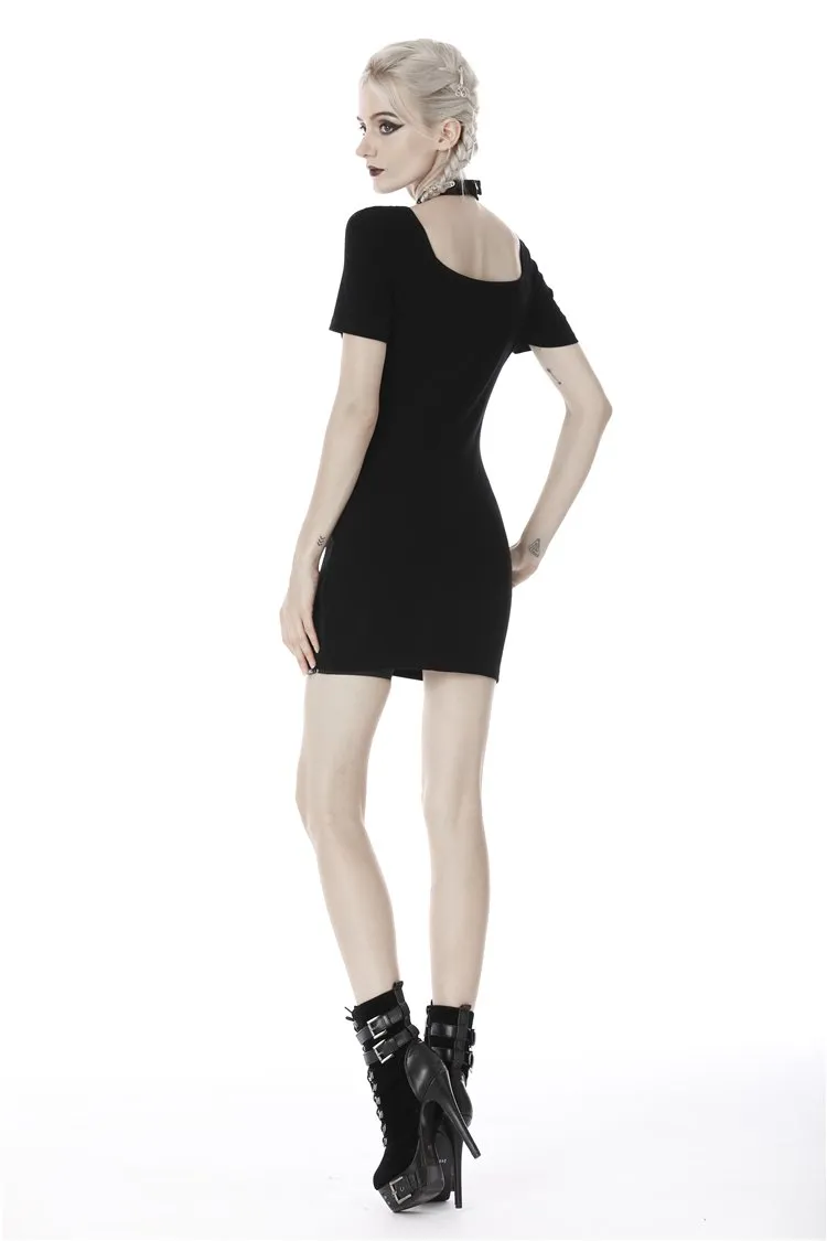 Punk bandage chest tight dress DW406