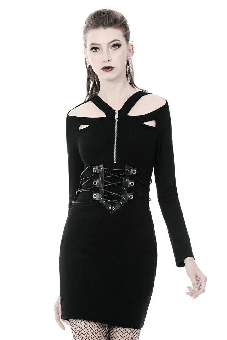 Punk bandage waist tight dress DW359