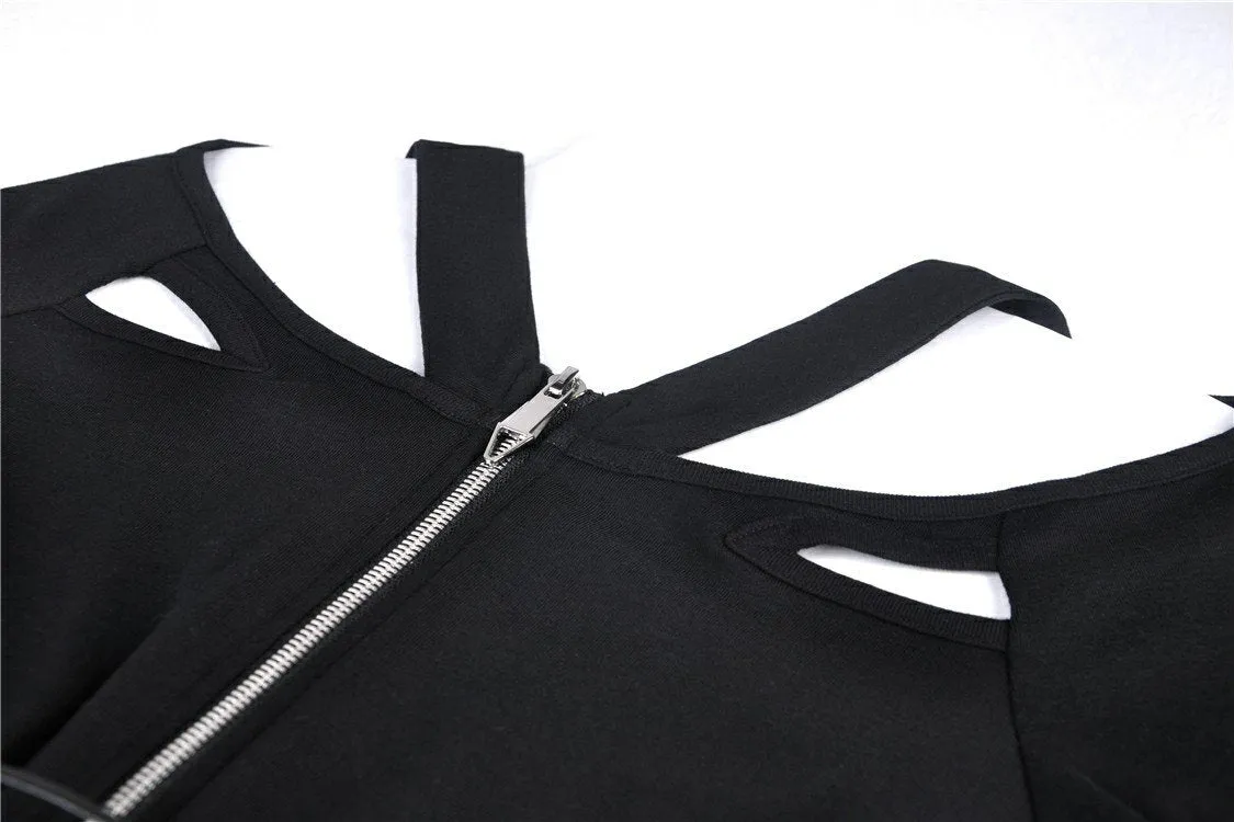 Punk bandage waist tight dress DW359