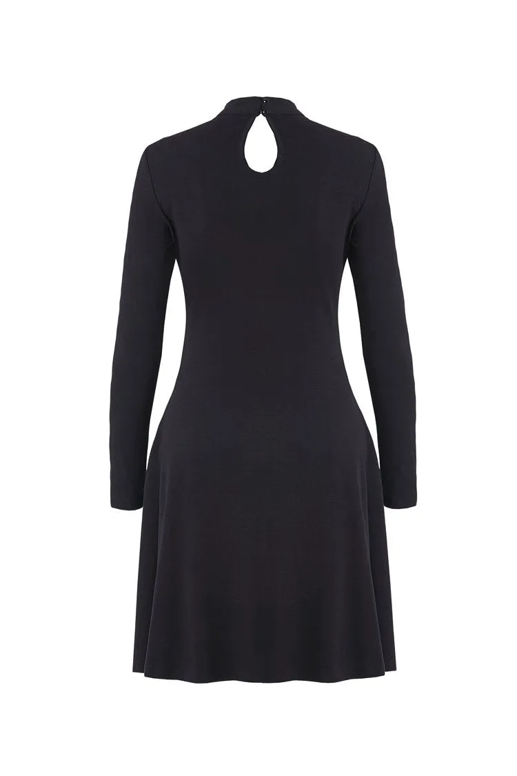 Punk cool hollow lace-up midi dress DW208