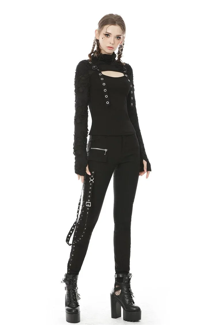 Punk decadent eyelet T-shirt TW318