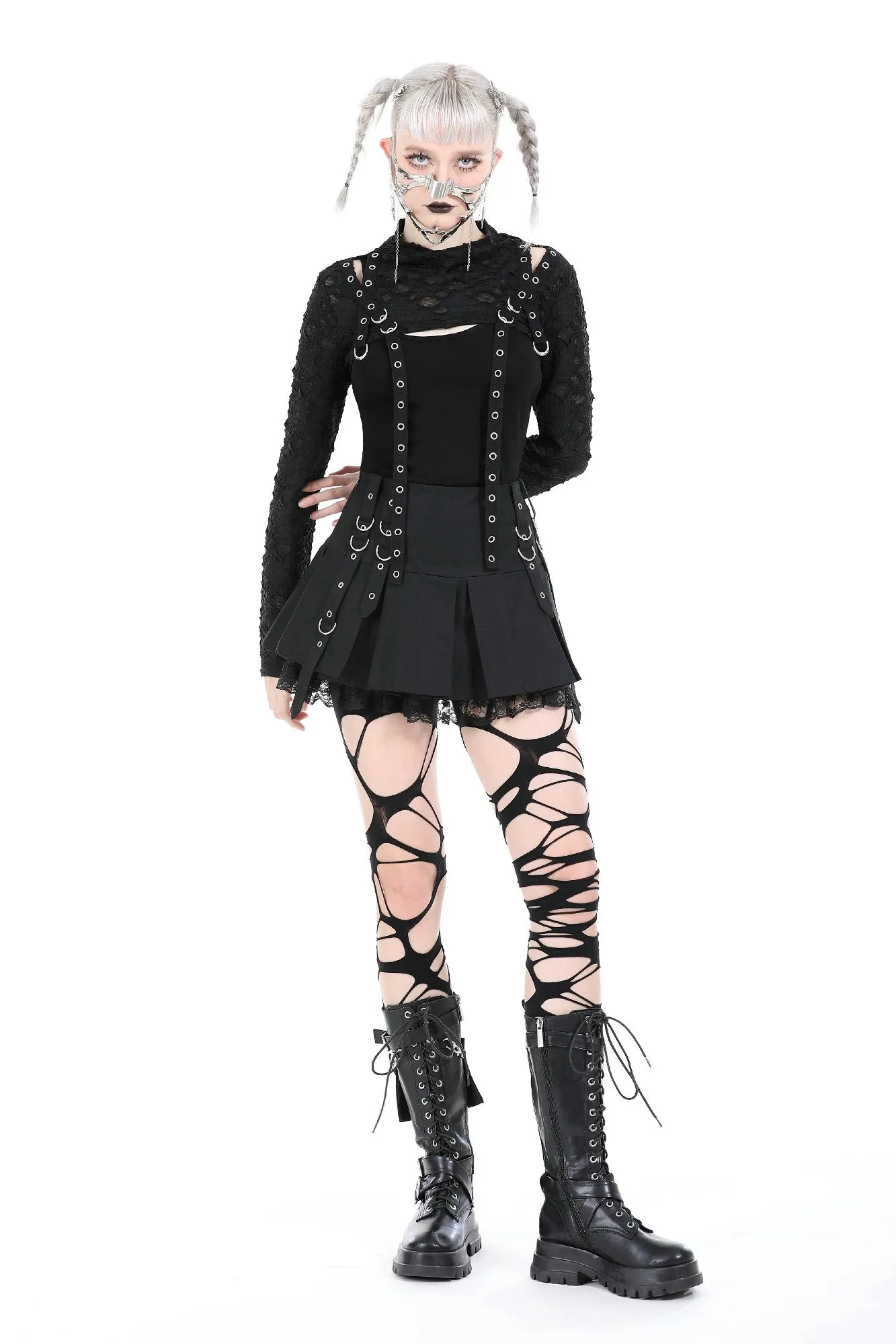 Punk decadent raggedy shrug BW138