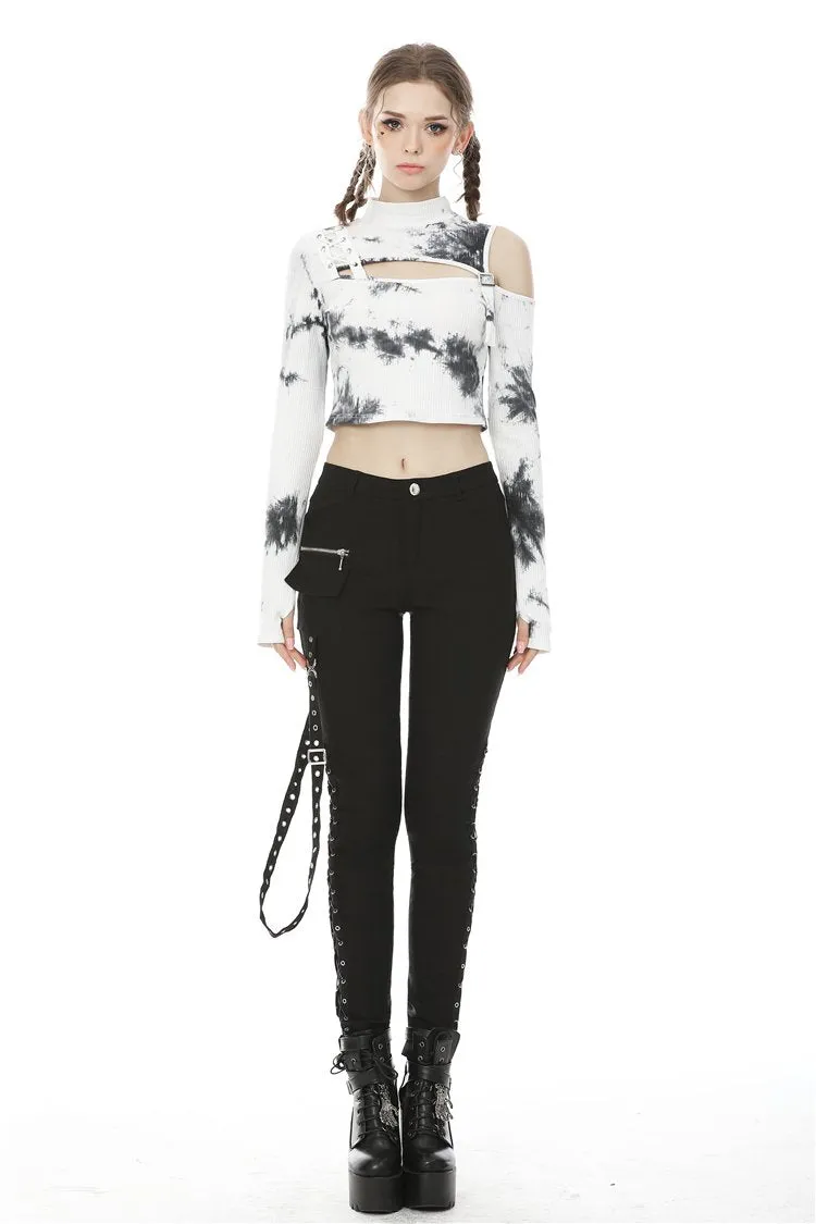 Punk irreqular tie-dyed T-shirt TW310