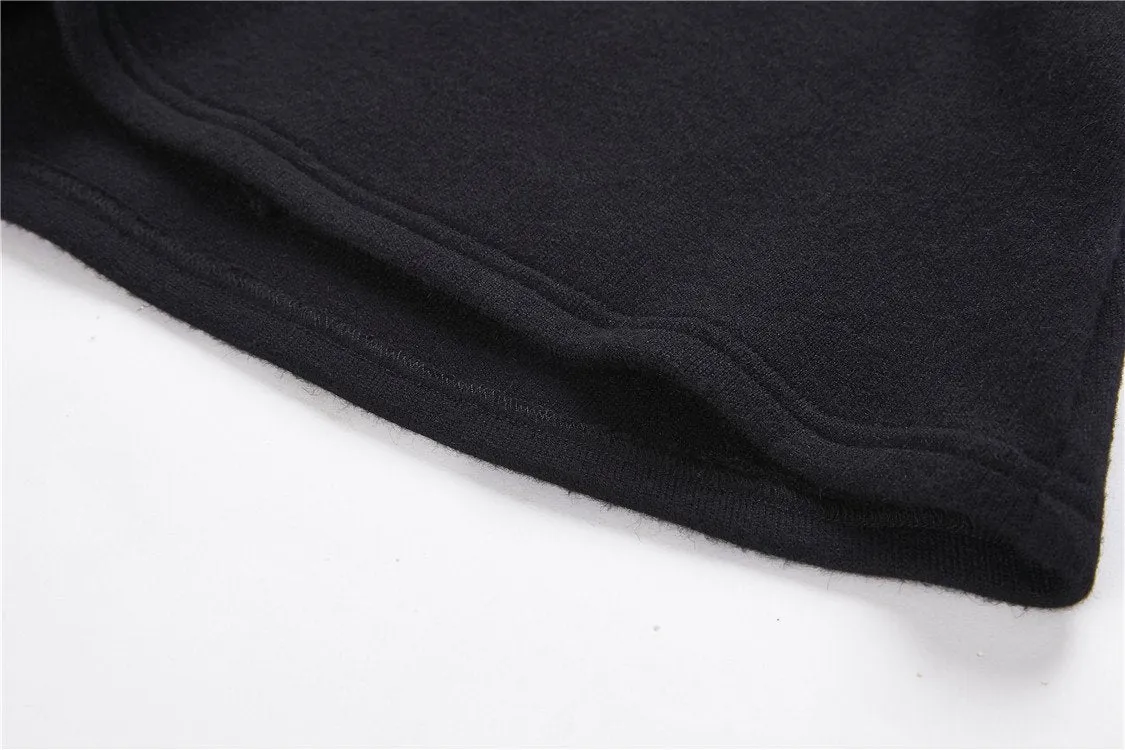 Punk lace-up shoulder vampire collar T-shirt TW178