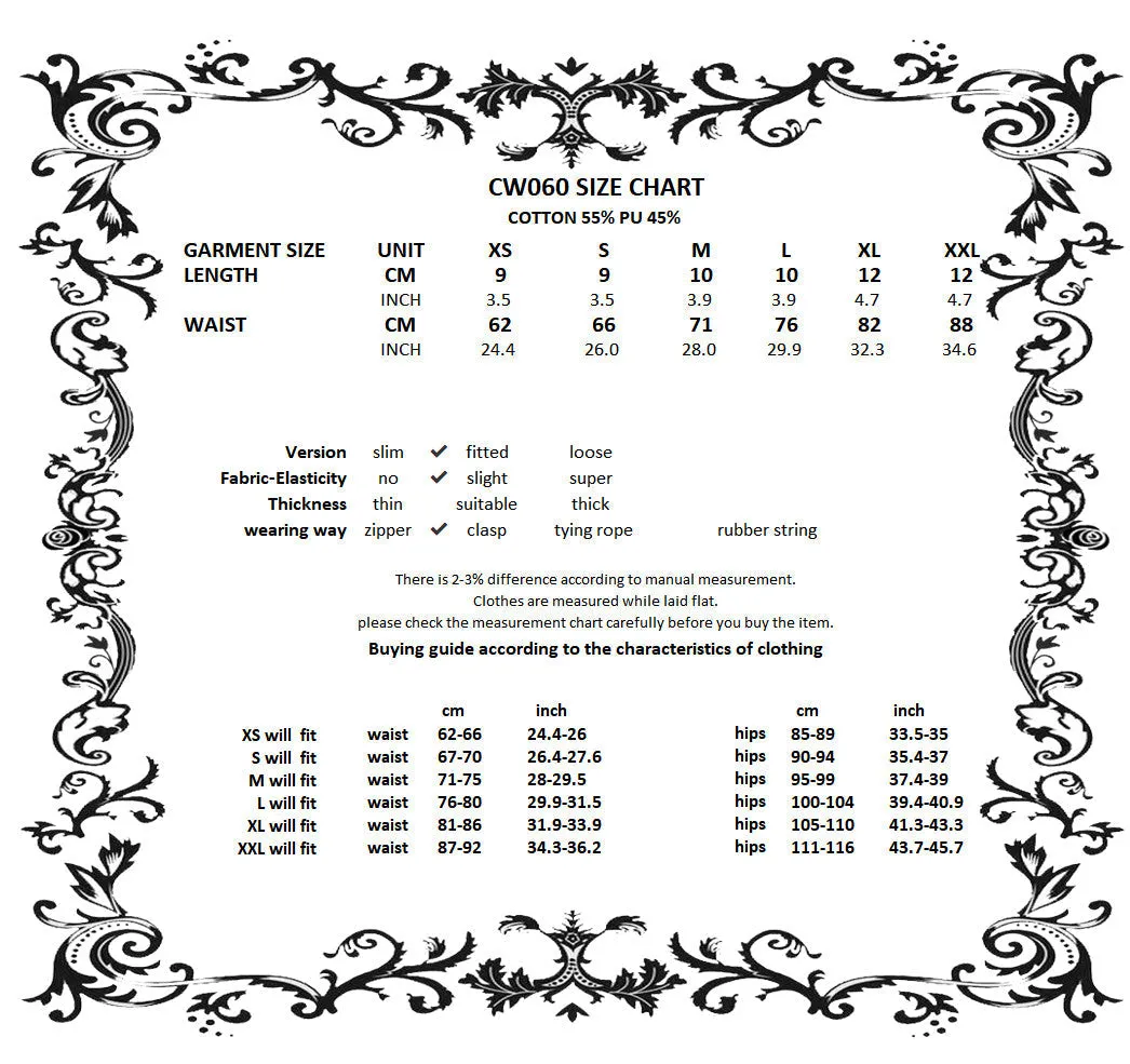 Punk locomotive shiny PU corset CW060