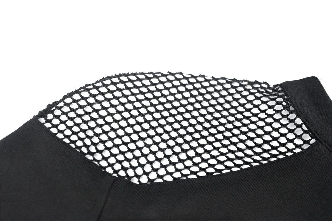 Punk mermaid sexy lace up thigh pencil dress DW353
