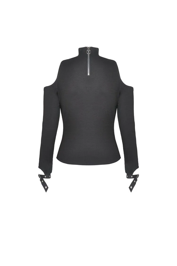 Punk off shoulder sexy daily top TW317