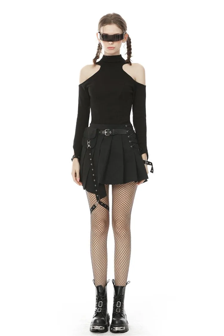 Punk off shoulder sexy daily top TW317