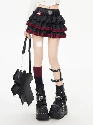 Punk Skirt Abby Ruffle Dark