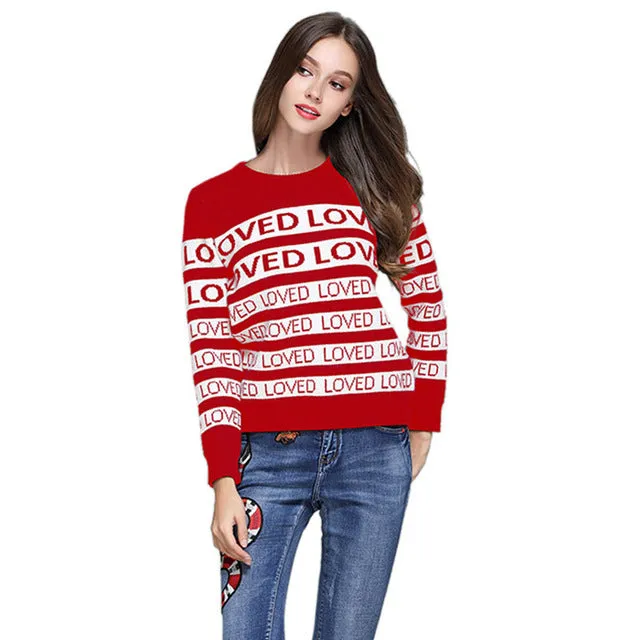 "LOVED" SWEATER