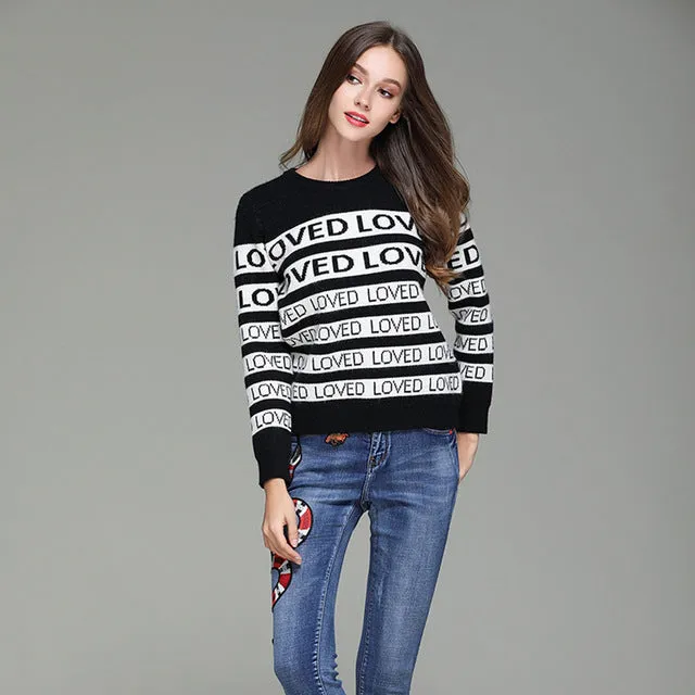 "LOVED" SWEATER