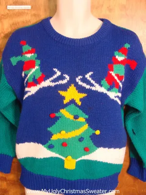 Ski Jumpers Funny Ugly Sweater for a Christmas Party