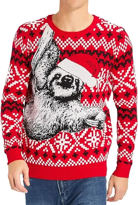 Sloth Ugly Christmast Sweater, Idea Gift for Xmas, Sloth Ugly Sweater 3D Shirt