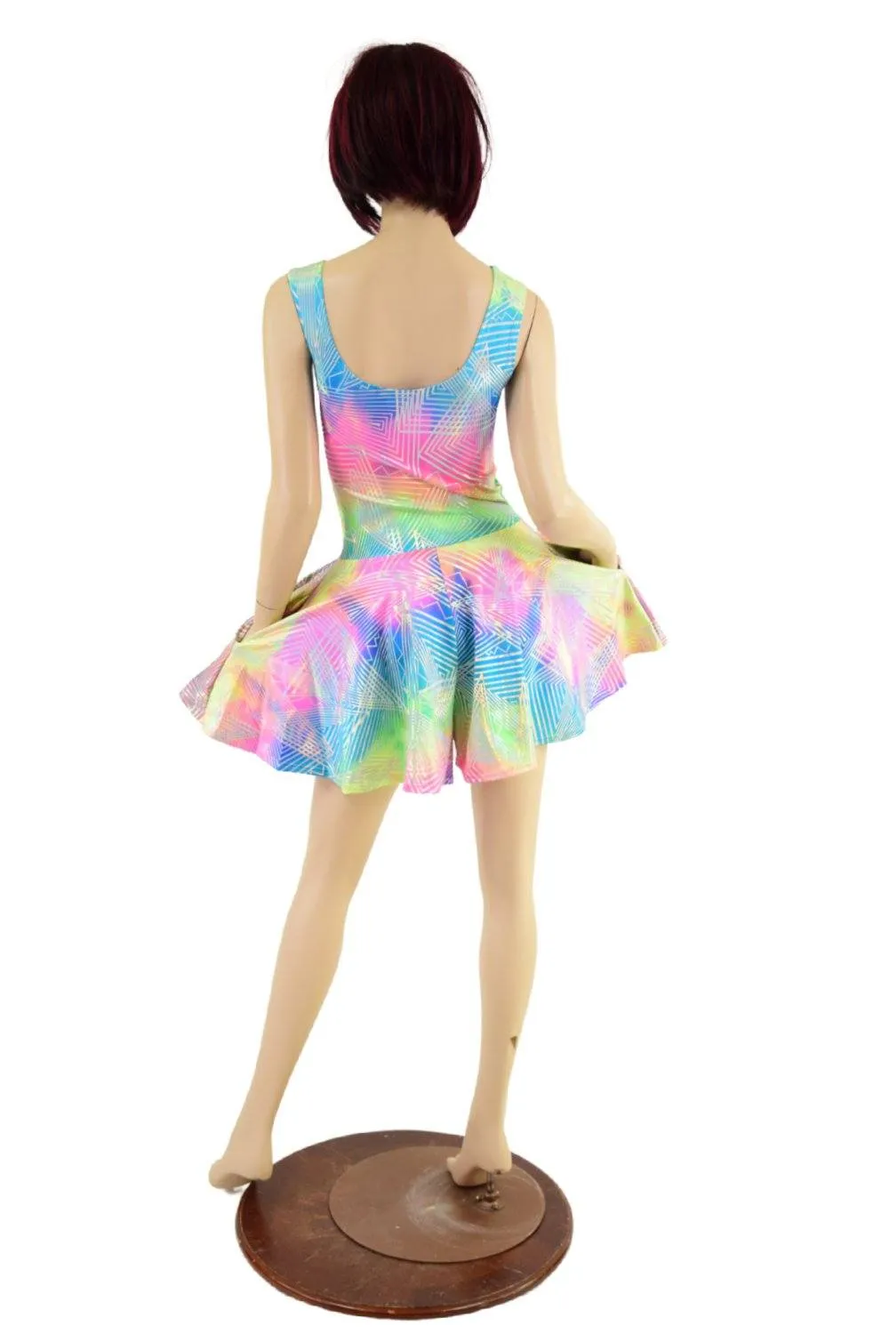 Spectrum Holographic Fit and Flare Pocket Romper