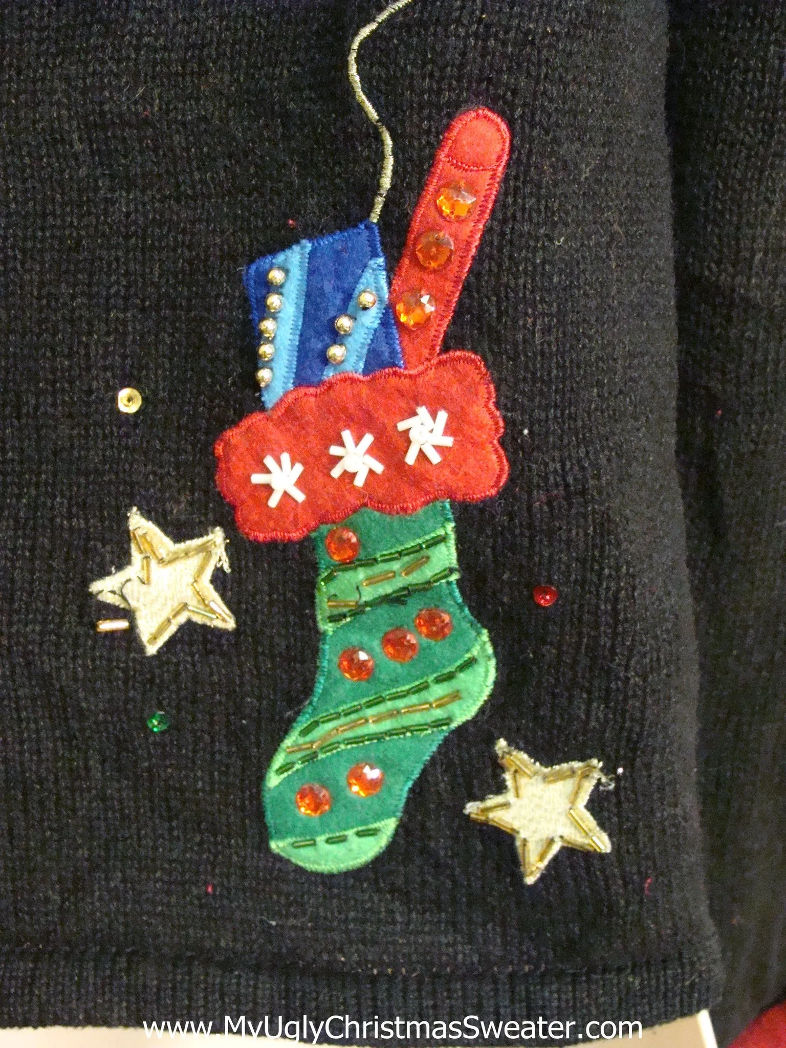 Stockings and Candy Corny Cheesy Christmas Sweater