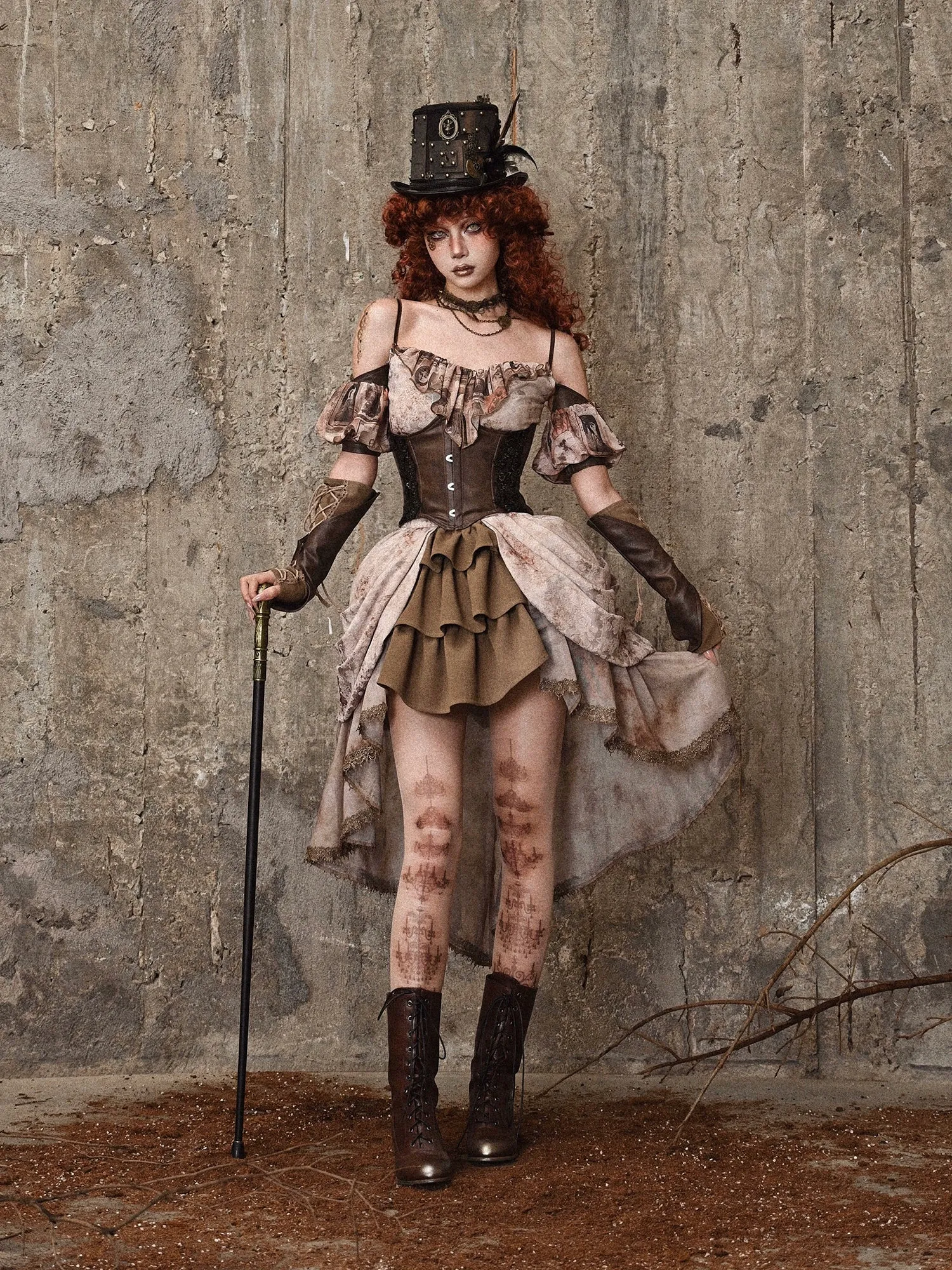 Team Corset Buckle Punk Waist Lettros Steel Lace