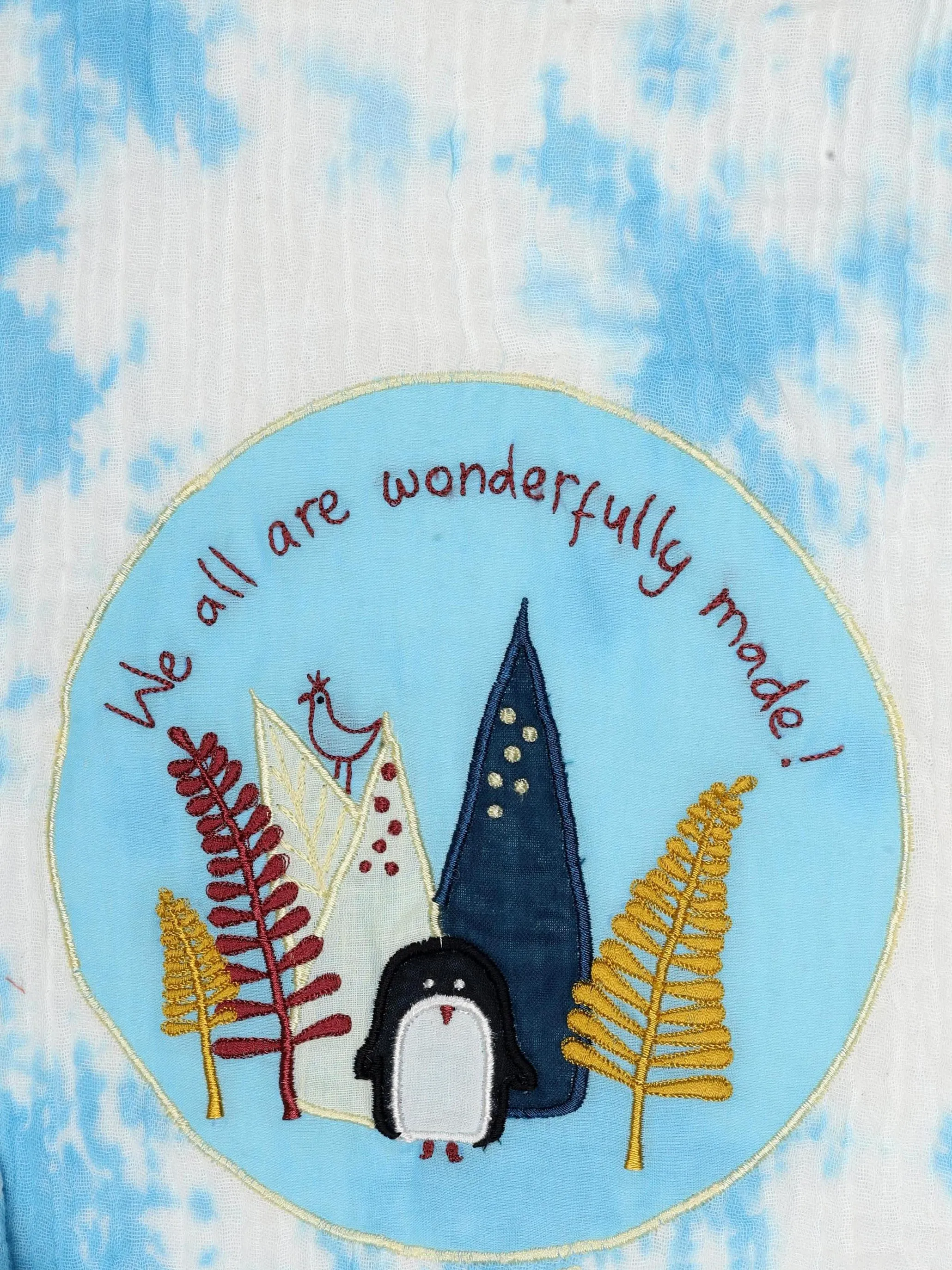 Tie-Dye  Penguin Romper