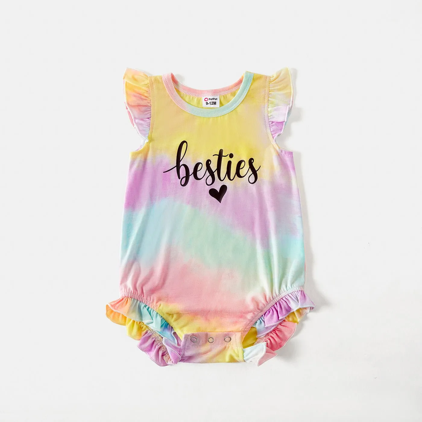 Tie Dye Round Neck Sleeveless Bodycon Dress for Mom and Me