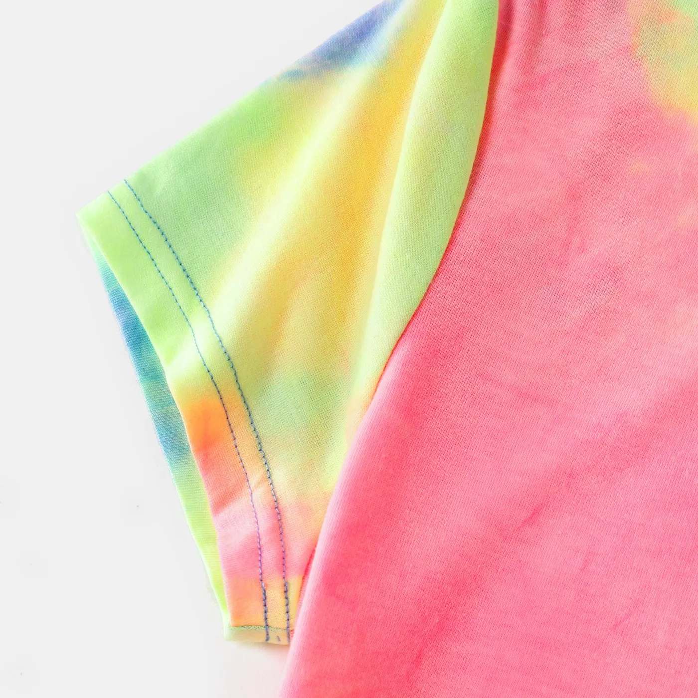 Tie Dye Round Neck Sleeveless Bodycon Dress for Mom and Me