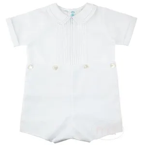 White Button-On Romper