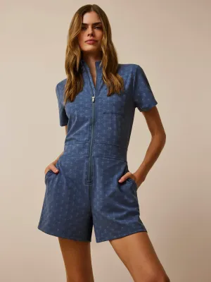 Wolf Links Jacquard Dani Romper