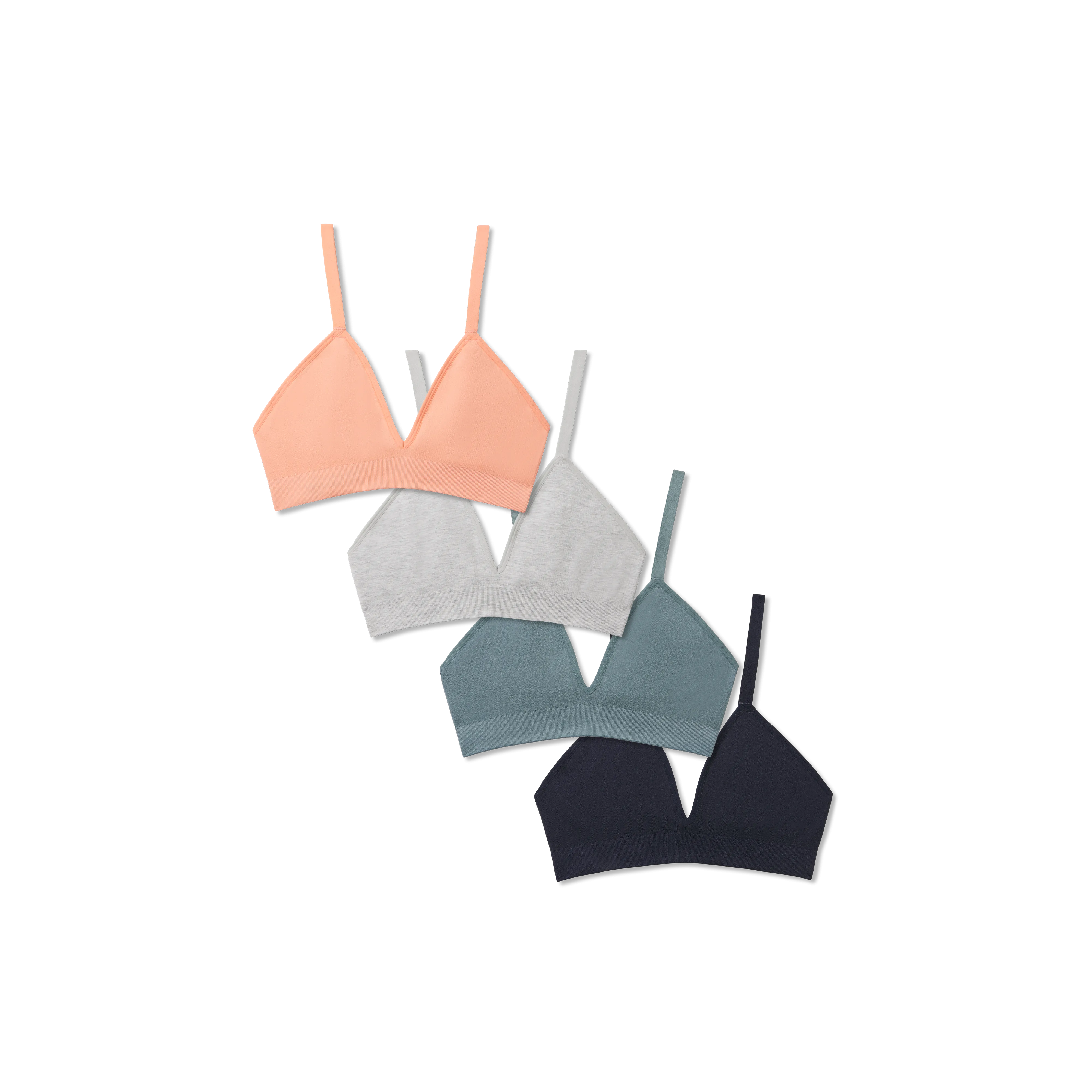 Women's Seamless Triangle Bralette 4-Pack