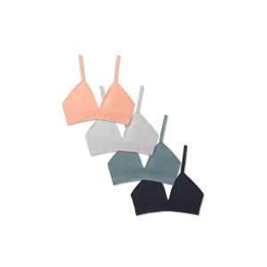 Women's Seamless Triangle Bralette 4-Pack