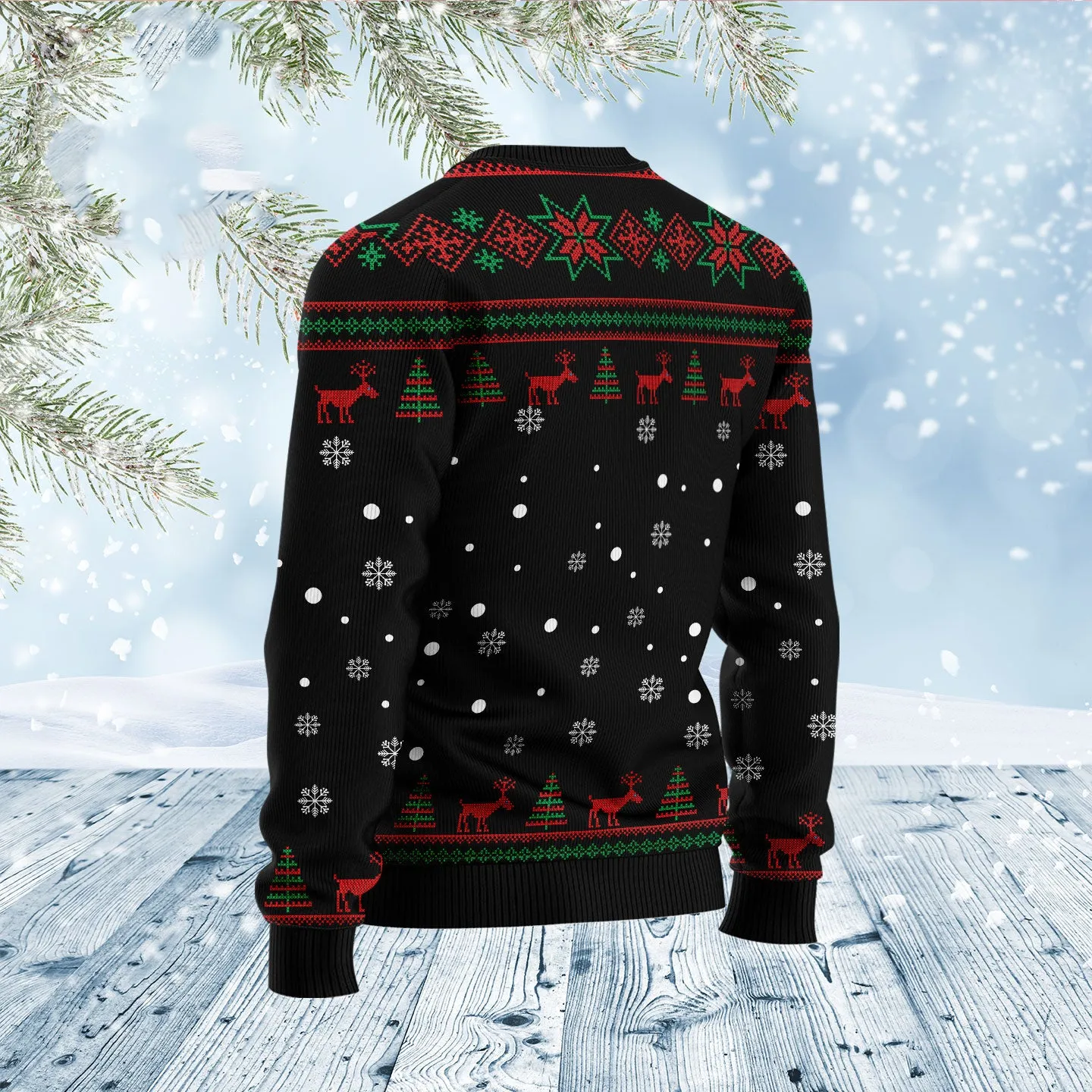 Yorkshire Terrier Santa Paw Ugly Christmas Sweater, I Believe in Santa Paw Dog Ugly Sweater