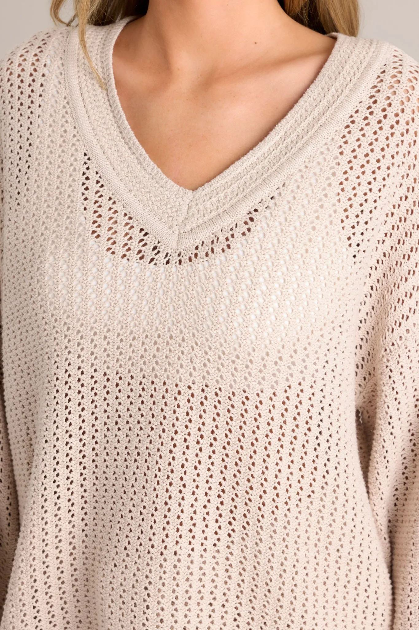 Z Supply Kiami Natural Crochet Sweater